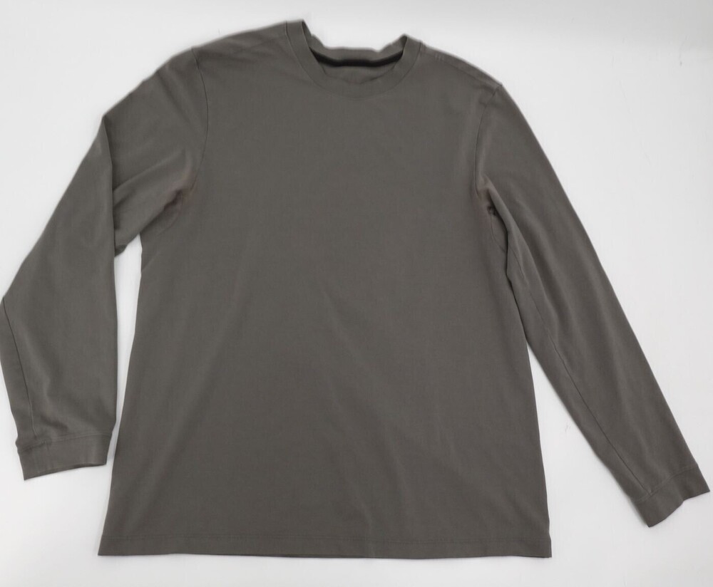 Lululemon Long Sleeve T-Shirt Mens Olive Pullover Stretch Athletic Workout